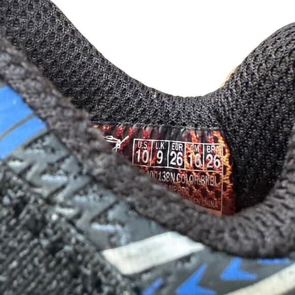 Skechers S Lights Flex-Glow Bolt Black/Blue 10 - Picture 6 of 6